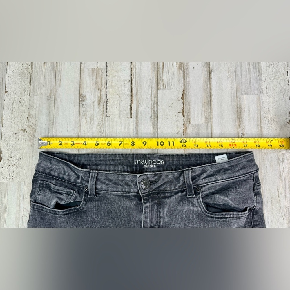 Women's M Jeans by Maurices mid-rise bootcut black jeans size 16R - Picture 6 of 11